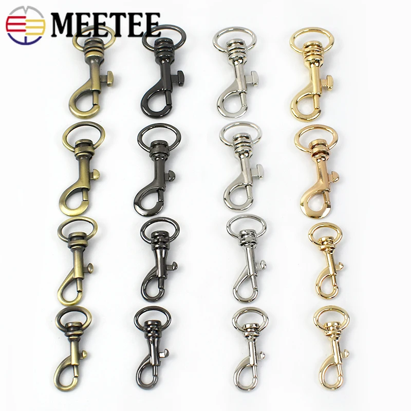 5/10Pcs 13/16/18/20mm Metal Strap Buckle for Bag Webbing Swivel Lobster Clasp Keychain Trigger Clips Snap Hook DIY Accessories