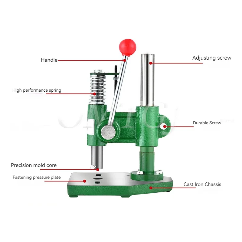 JM-16 Small Home Manual Press Miniature Punching Hand Beer Machine Cutting Equipment Hand Move Press Die Chip Device Industrial