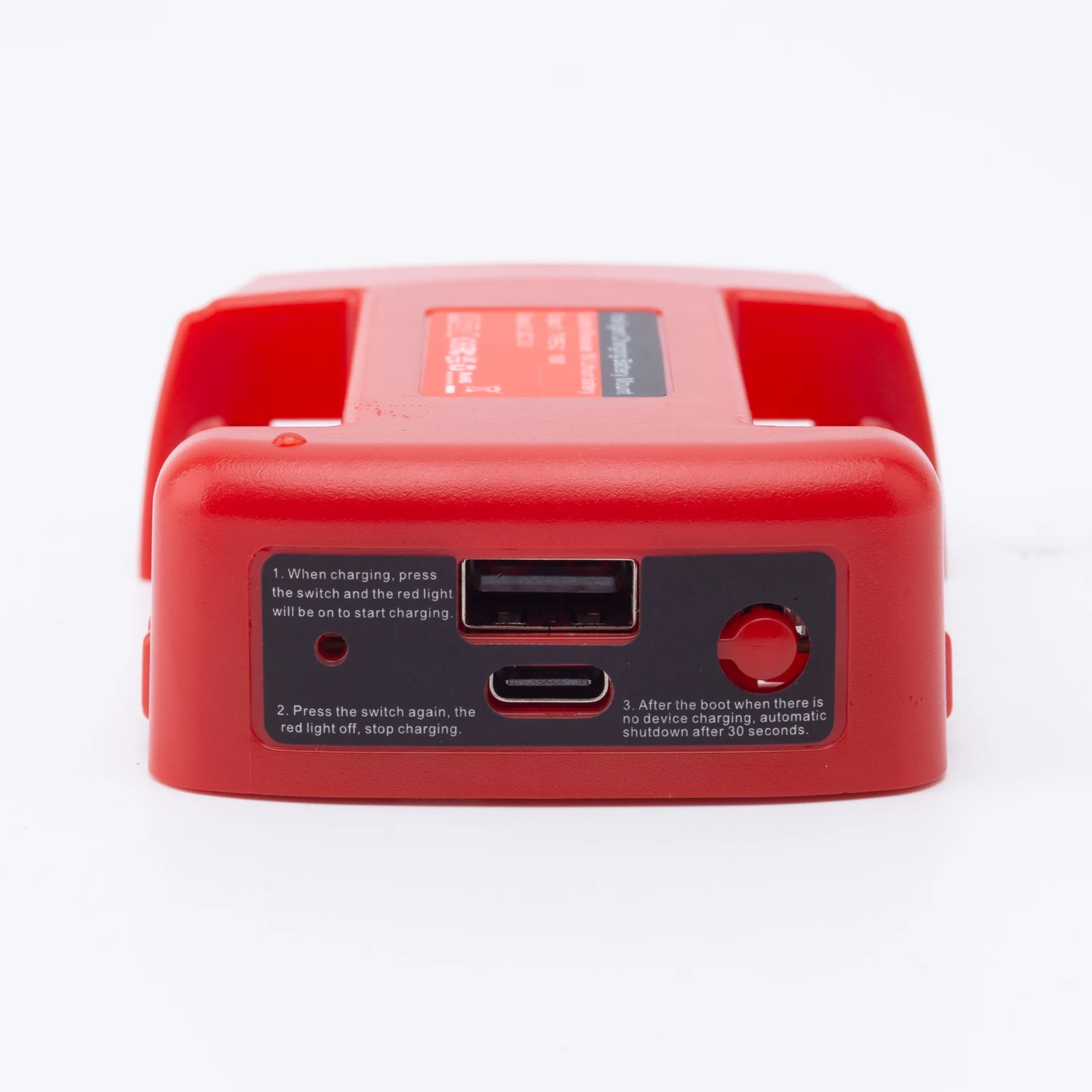 

Portable Mobile Power Bank for Milwaukee 18V Lithium Battery W/USB Type-C Output Holder Fast Charging (NO Battery)