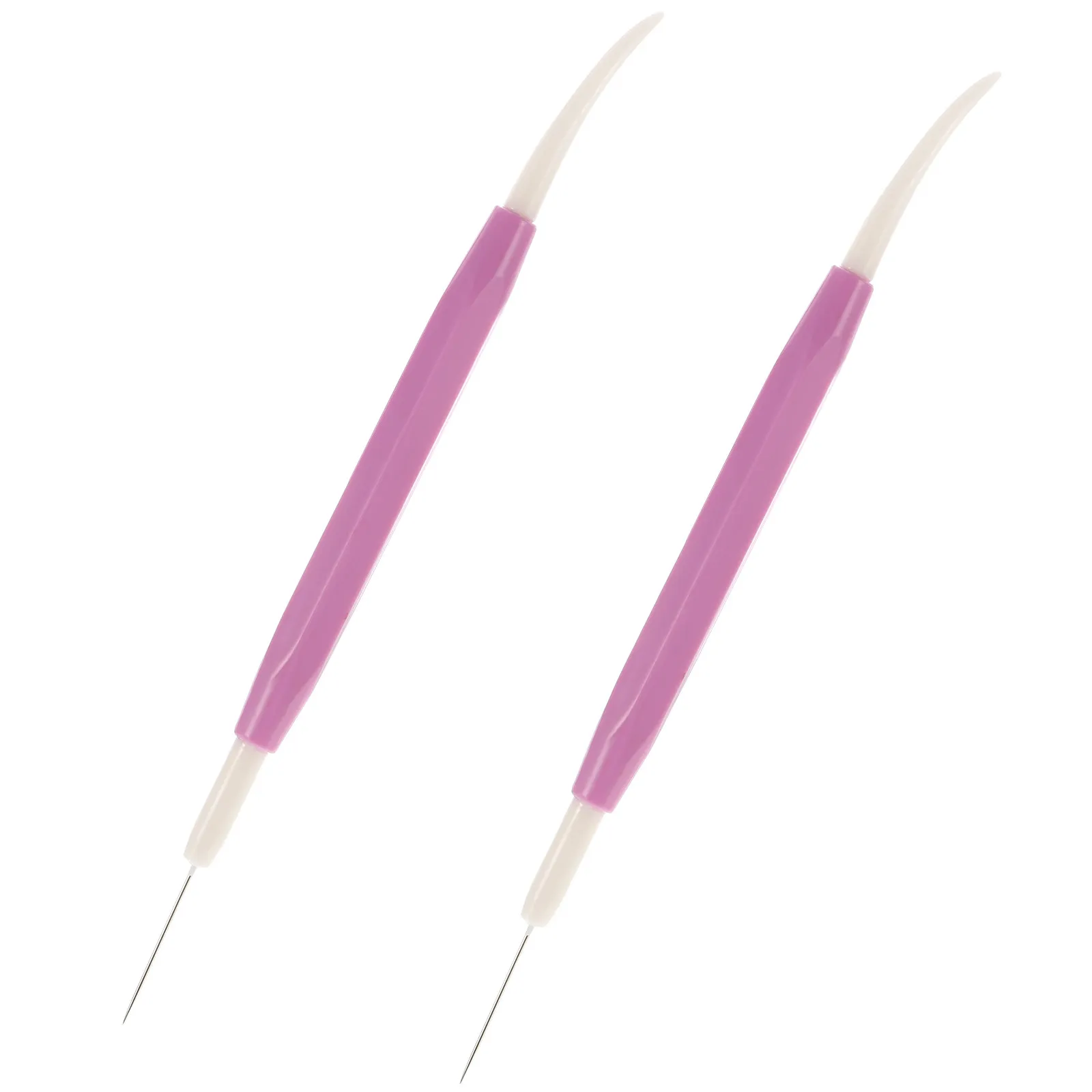 2Pcs Compact Icing Needle Set Environmental Friendly Baking Biscuit Needle Food Safe Sugar Decorating Tool for Beginners and