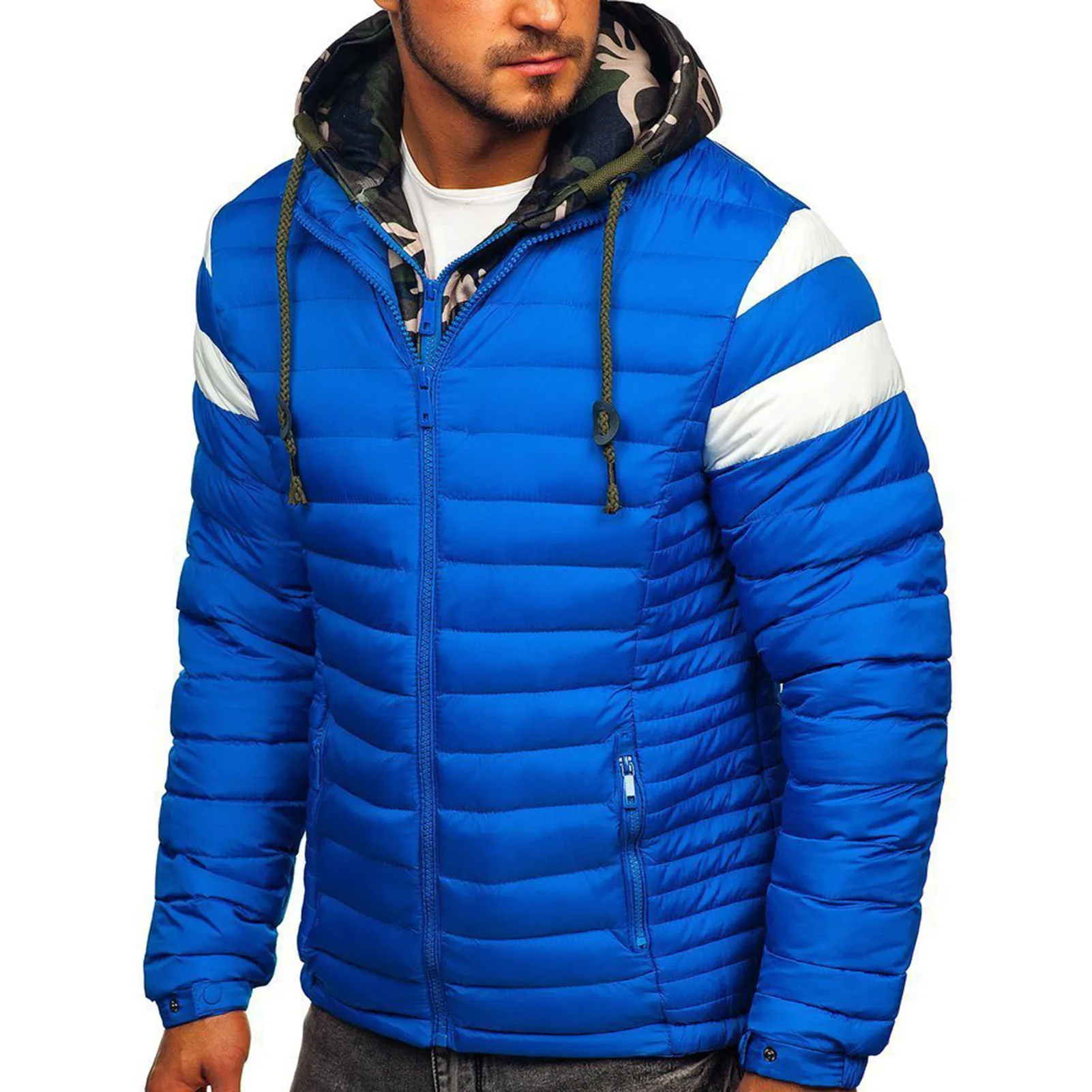 Thermal  Fabulous Casual Male Jacket Windproof Men Down Coat Drawstring   for Skiing