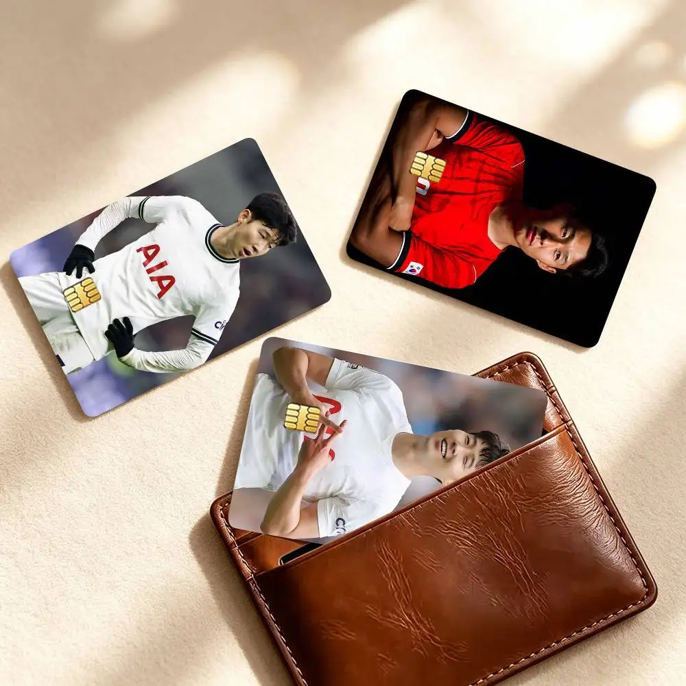 S-Son Heung-min K-Korea Football Player   Credit Card HD Stickers Small Chip Waterproof Sticker Game Card Decal Gift
