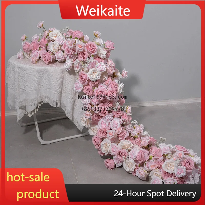 

80-200cm Handmade Multi-Style Artificial Flowers for Wedding and Hotel Layout Artificial Flower Art in Rows and Paths