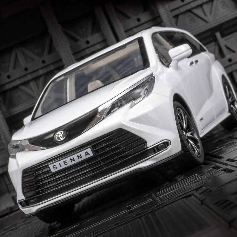 

1:24 MPV Van Alloy Car Model doors and the front hood and trunk door can be opened has simulated sound and lighting functions