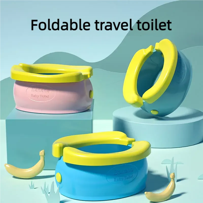 Siège d'entraînement à la propreté pour enfants wc toilette enfant,pot bebe toilettes pliables portables, meubles d'extérieur pliables pour tout-petits, faciles à nettoyer