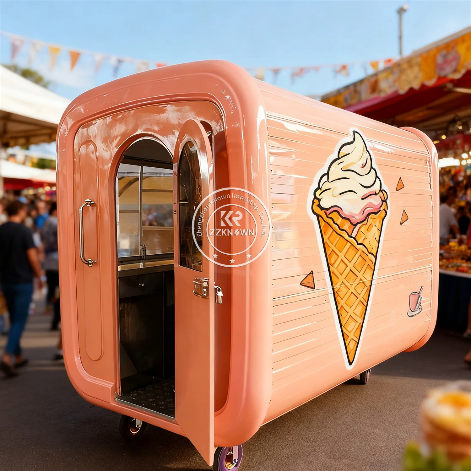 

Concession Trailer Hot Dog Food Truck Outdoor Ice Cream Coffee Snack Foodtruck Mobile Kitchen Food Trailer For Outdoor