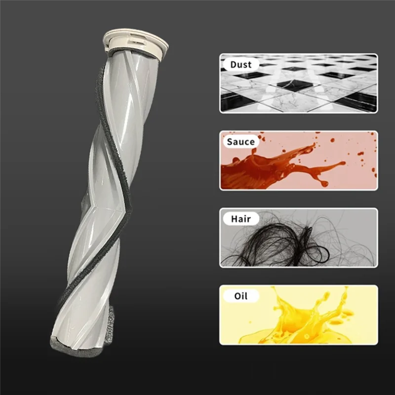 فرشاة دوارة متعددة الأغراض لتنظيف الخشب الصلب، تناسب موديلات المكنسة الكهربائية Dreame T10/T20/T30/R10/R20/R30/V12/V16