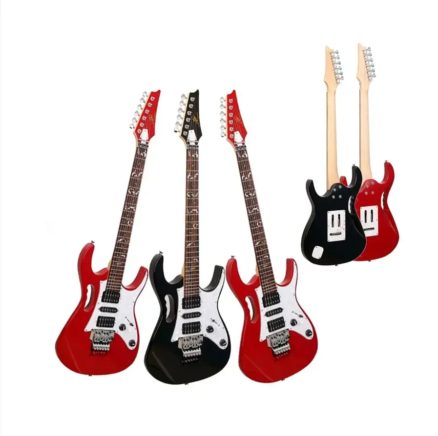 

high quality 6 steel string electric bass guitar bass red electric guitar musical instruments manufacturers wholesale cheap