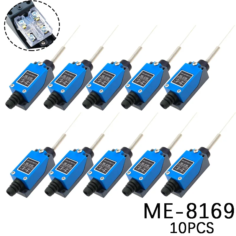 

10PCS ME-8169 Flexible Coil Spring Arm Mini Limit Switch for CNC