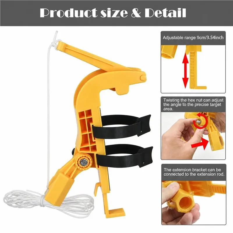 DT19-4X Sprays Can Extension Pole Adaptor Sprayer Extension Pole Adaptor Adjustable Angle Extender Adjustment Bracket B