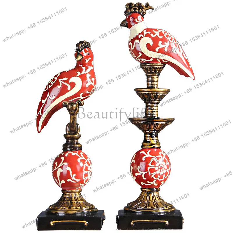 American wine cabinet decorative ornaments, classical creative soft decorations, high-end living room