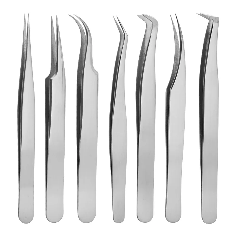 ملقط تمديد رموش ريشة دولفين ، مشبك زهور عالي الدقة ، أدوات تجميل