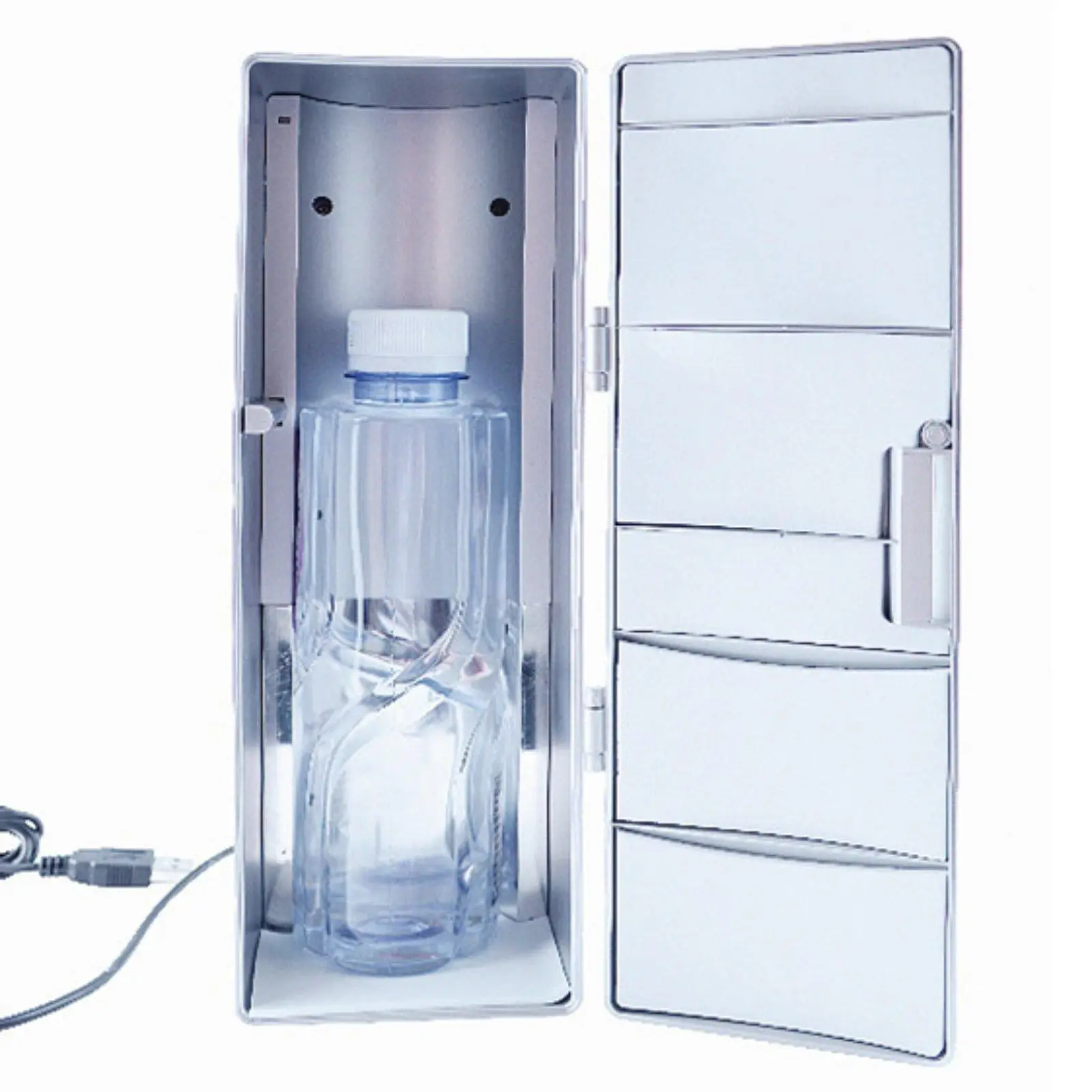 USB Mini Fridge Versatile Drink Can Cooler Warmer for Dorm Bedroom Makeup