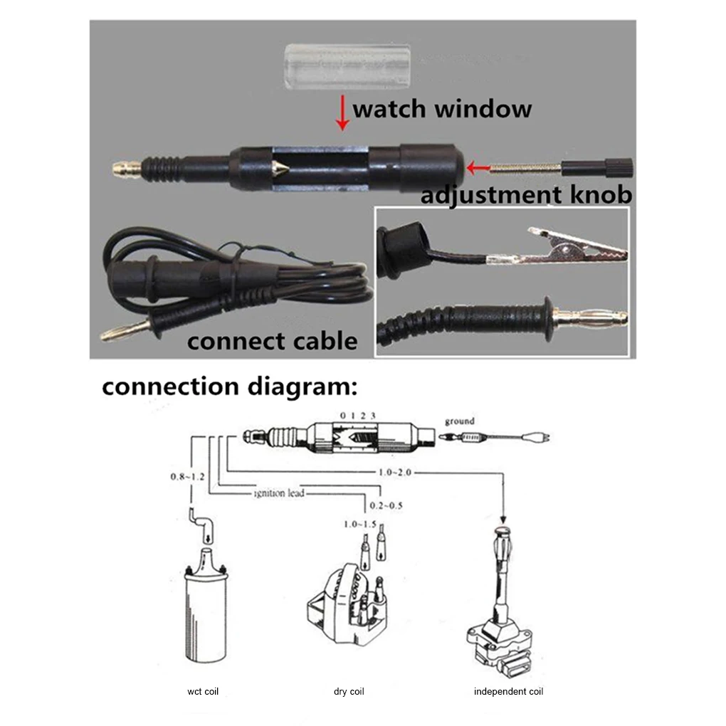 Probador de bujías de coche Universal, Detector de bobina de encendido, herramienta de diagnóstico de reparación de automóviles automotrices,