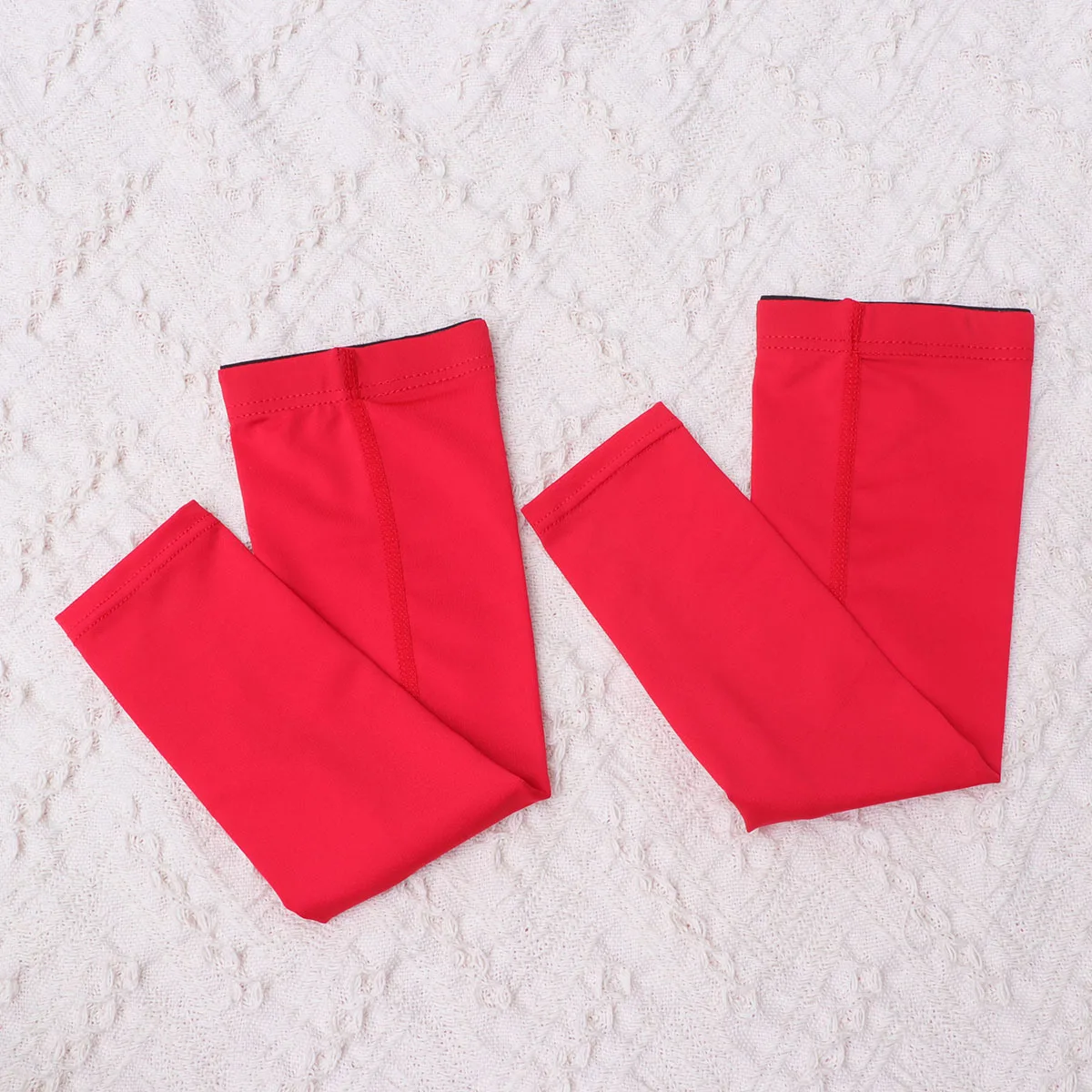 Manchons de bras de Protection solaire légers, 2 pièces, bouclier Uv, manchon de cyclisme pour Sports de plein air, pêche, course à pied, hommes et femmes, taille rouge