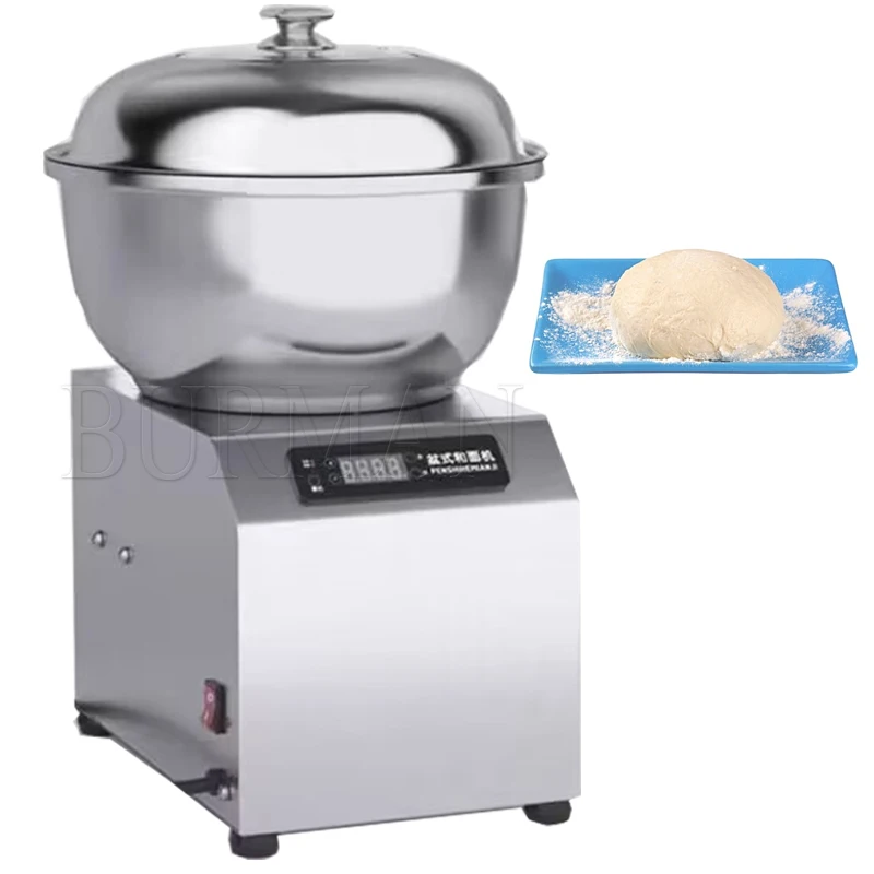 Electric Dough Mixer 8L Kneading Machine 220V Flour Blender Stainless Steel