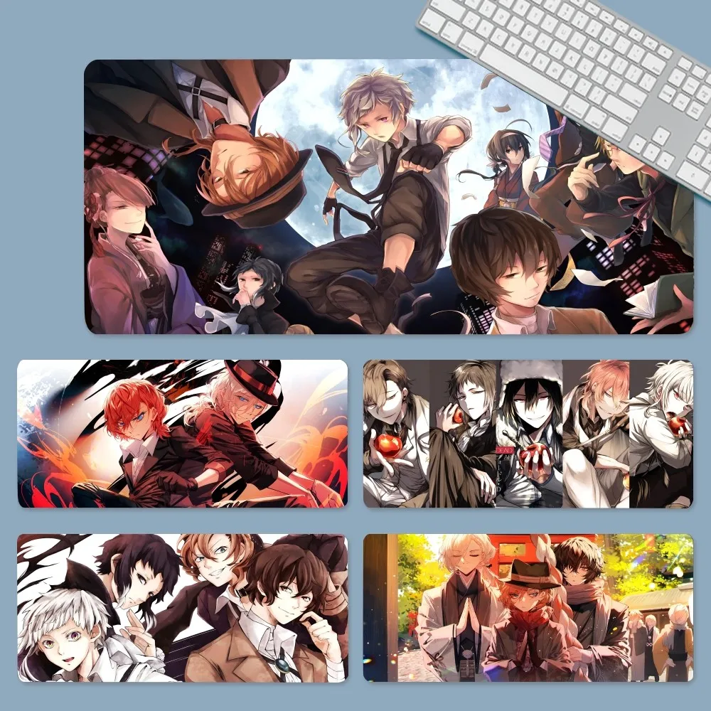 Anime Bungo Stray Dogs Mousepad Large Gaming Mouse Pad LockEdge Thickened Computer Keyboard Table Desk Mat