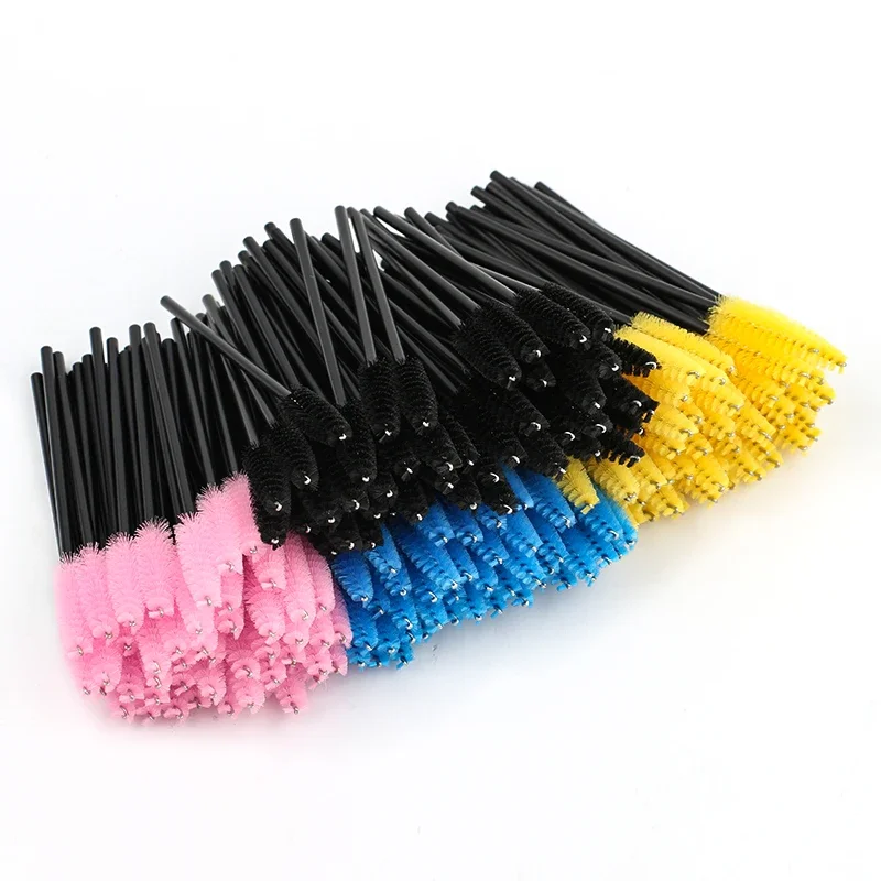 50/100 Stück Wimpernbürsten Wimpernverlängerung Augenbrauenbürste Mascara-Applikatoren Augenbürste Kosmetik-Make-up-Werkzeuge