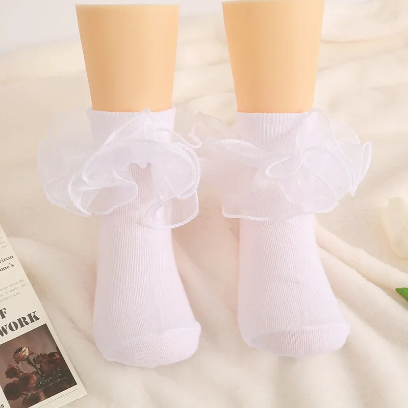 Girls Socks Lace Princess Socks Ruffle Princess Dress Lace Socks For newborns/babies/toddlers/little Girls