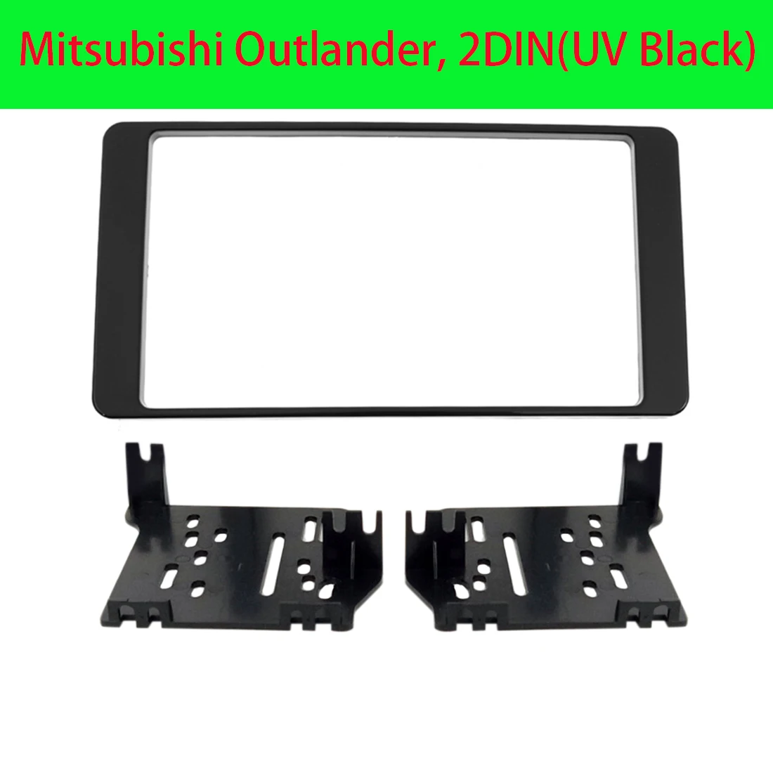 Apply 2Din Car Radio Fascia for Mitsubishi Outlander 2014+ DVD Stereo Frame Plate Adapter Mounting Dash Installation Bezel