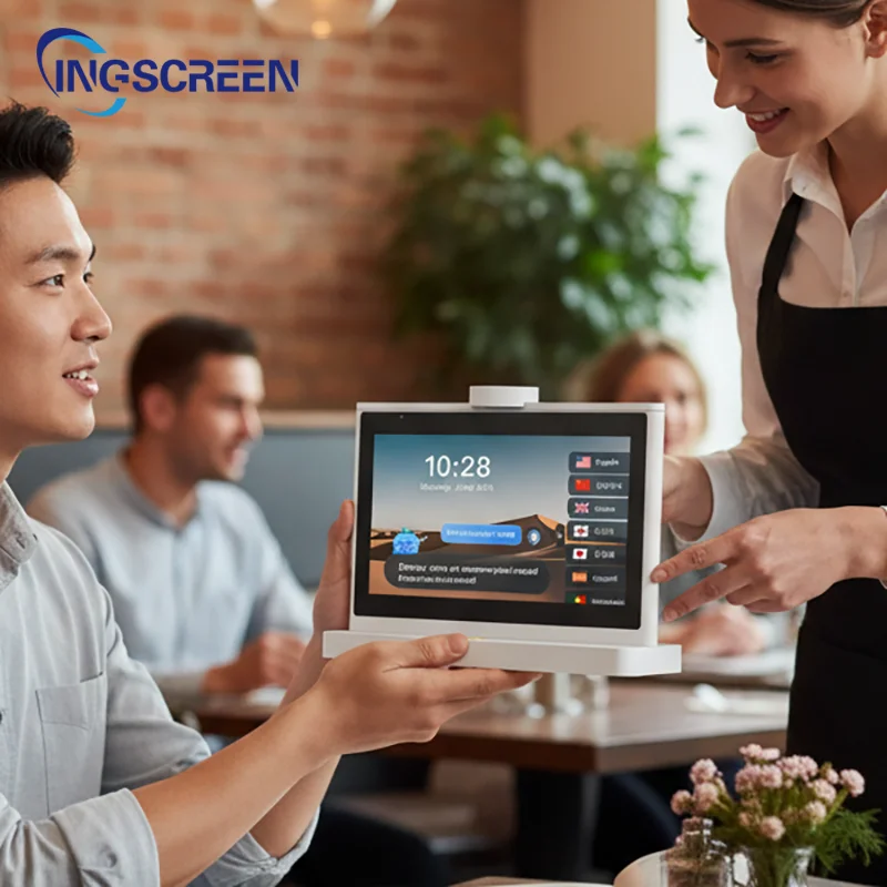 INGSCREEN Professional Dialogue Translator Dual IPS Displays Cloud AI Engine Supports Video Call Interpretation in 37 Languages