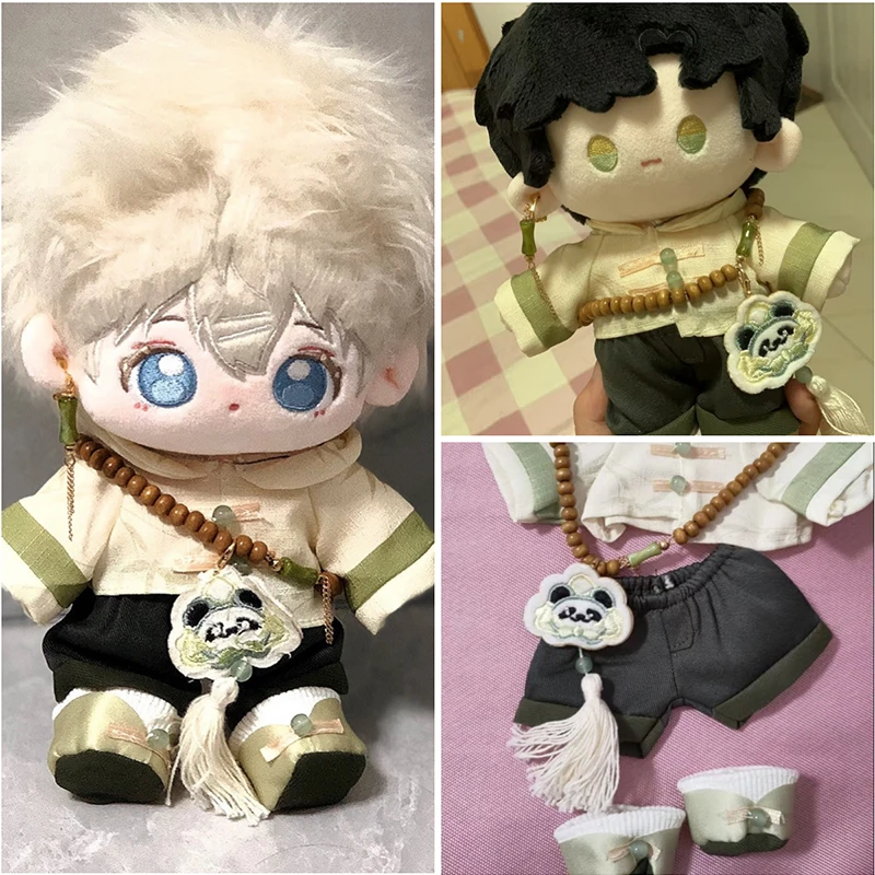 

Chinese style panda costume Cotton Doll Clothes Set 20CM Doll Clothing Accessories Love and Deepspace Idol Plush Doll Outfit