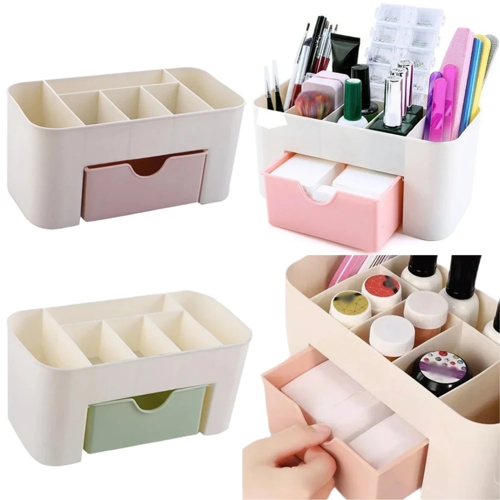 LULAA Storage Double-Layer Nail Tools Nail Polish Carrying Case Nail Organizers and Dryer Case Holds 30 Various Size Bottles