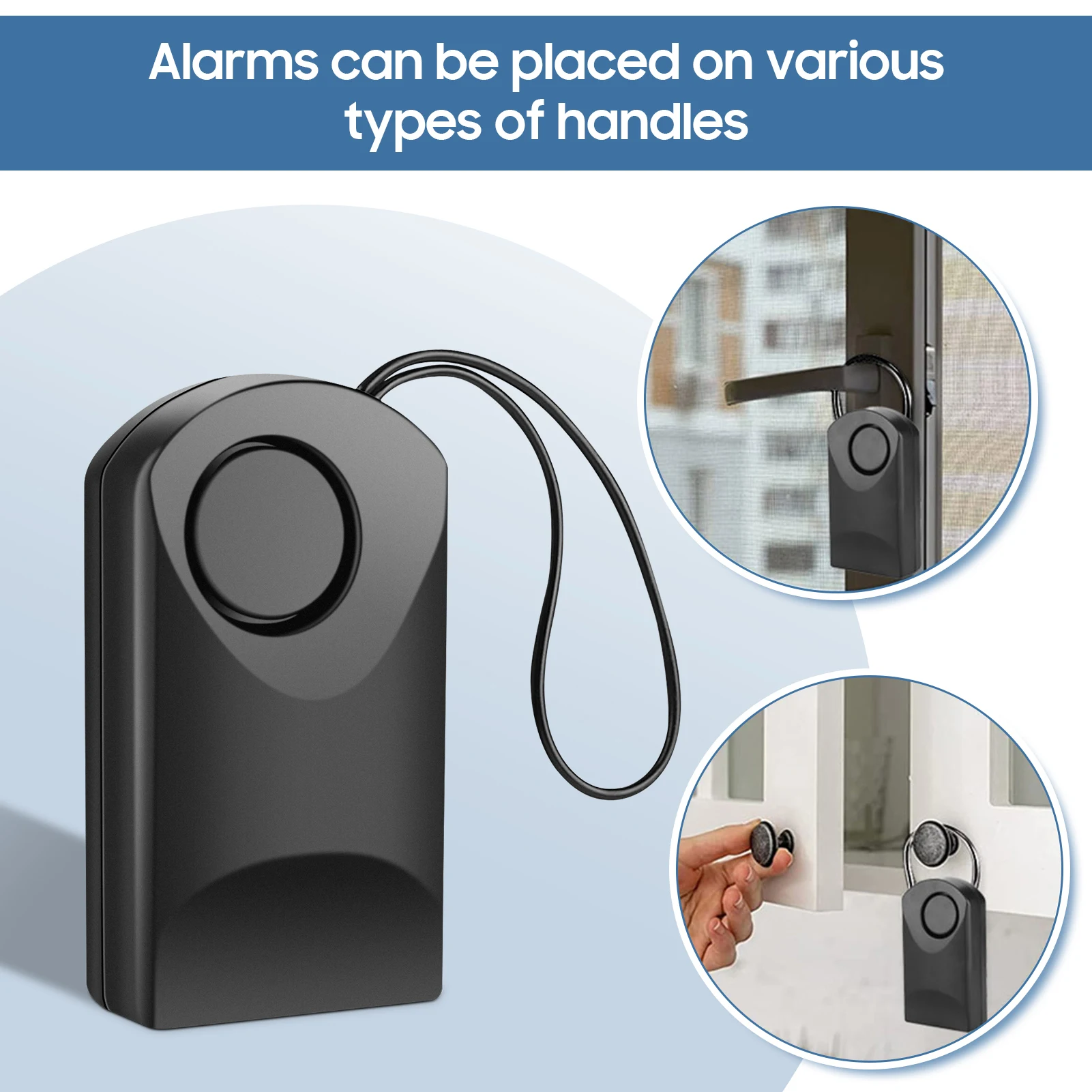 Alarm   Door Knob 120db Wireless  Anti Theft Security Alarm  Door Knob Security Alarm sensor