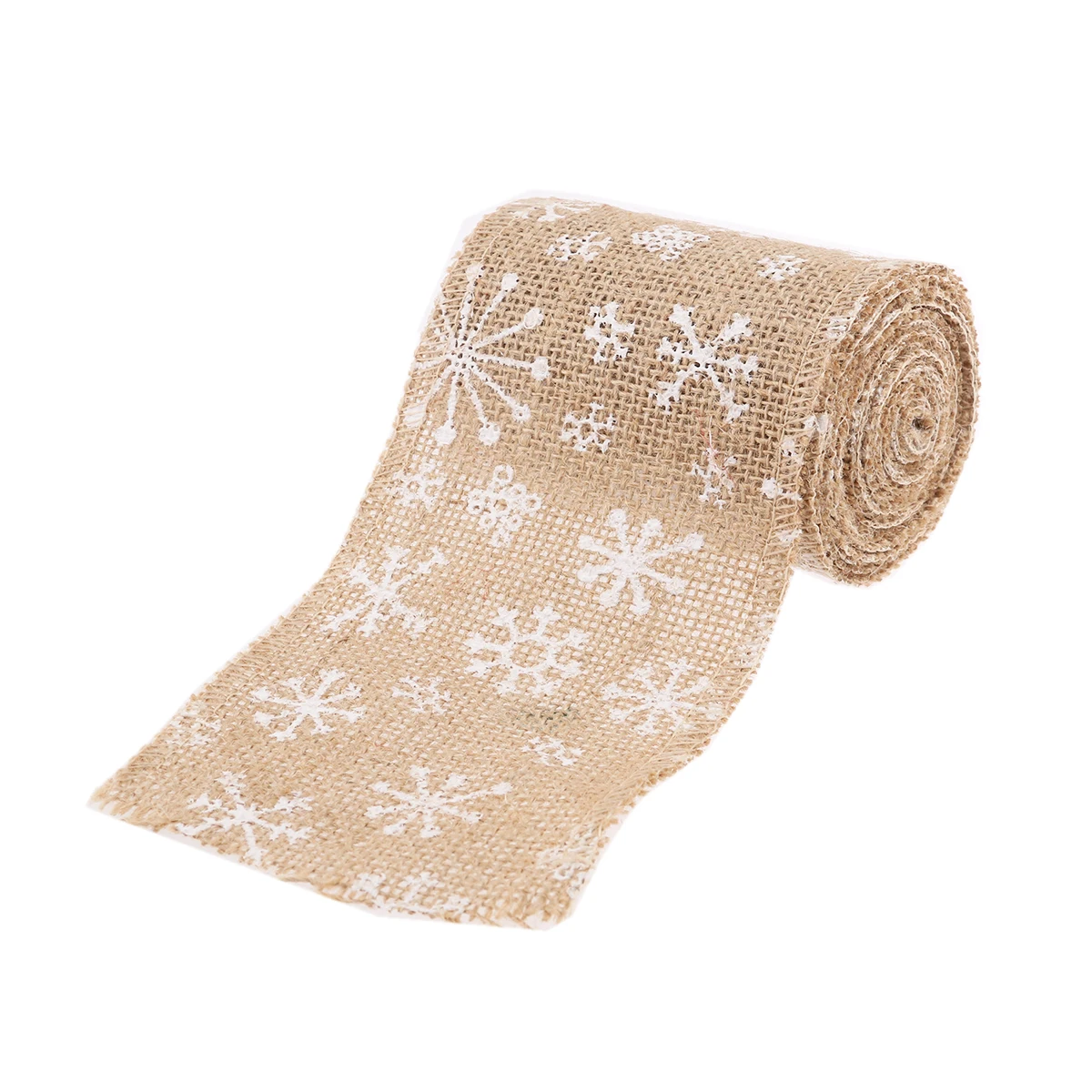 

3 M Burlap Roll Christmas Hessian Ribbon Snowflake Decorations Home Craft Decorate Bride