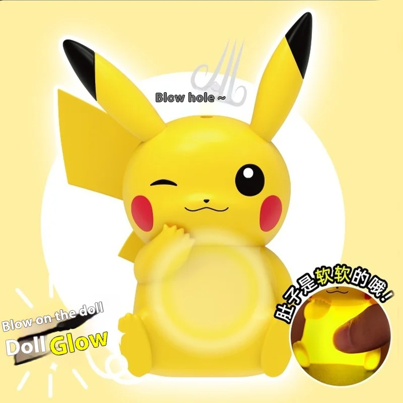 Anime Pokemon Figuur Nachtlampje Tafellamp Met Pikachu Eevee Jirachi Bulbasaur Psyduck Personages Voor Kinderen Halloween Cadeau Speelgoed