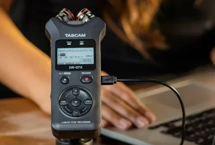 TASCAM DR-07X DR07X Stereo Genggam Digital Perekam Audio Wawancara Pena HD Perekam Noise Reduction Linear PCM & MP3