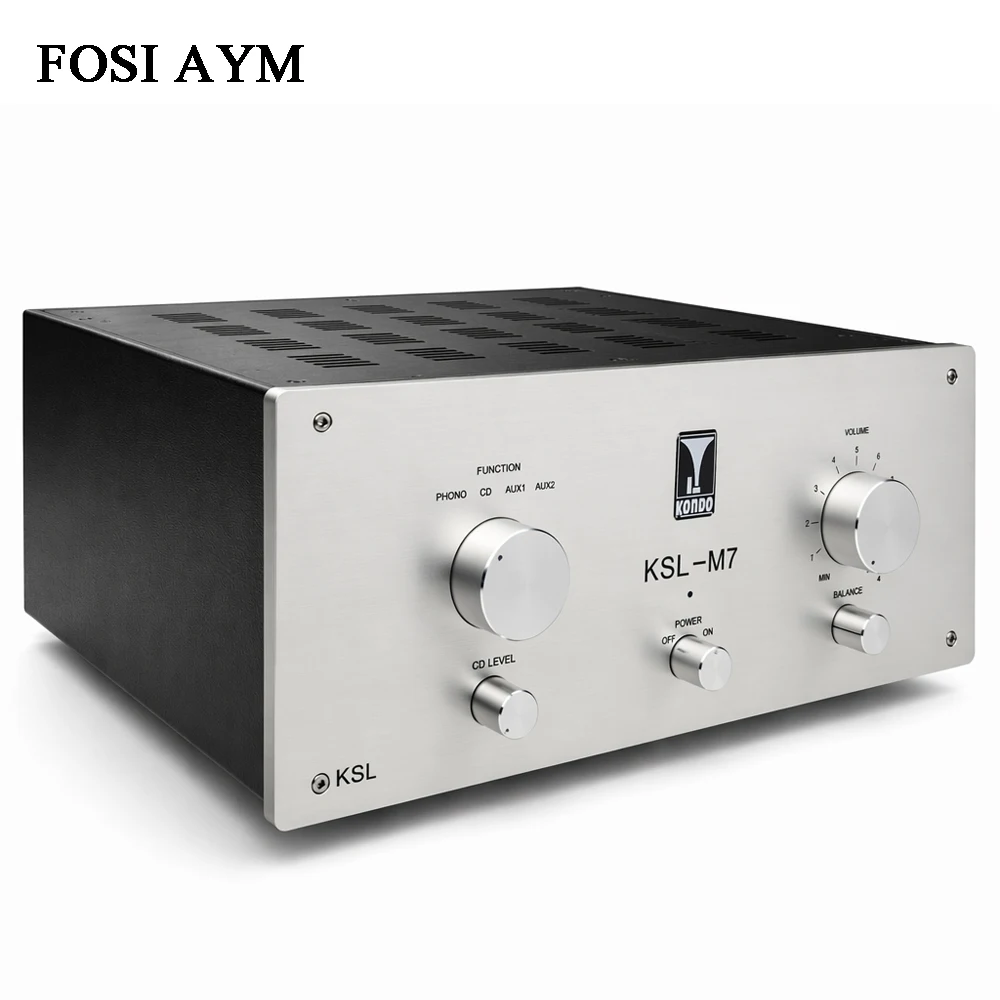 FOSI AYM 430x175x340mm M7 Aluminum Amplifier Chassis Vacuum Tube Preamplifier Chassis With Shield Plate DIY Audio Enclosure Case