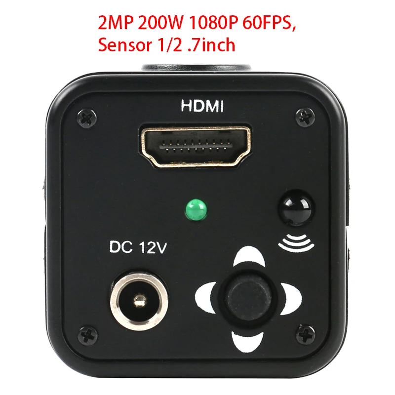 1080P HDMI Industrial  Video Microscope Camera C MOUNT Lens Electronics Video Camera For Phone Tablet PC PCB IC Soldering Repair