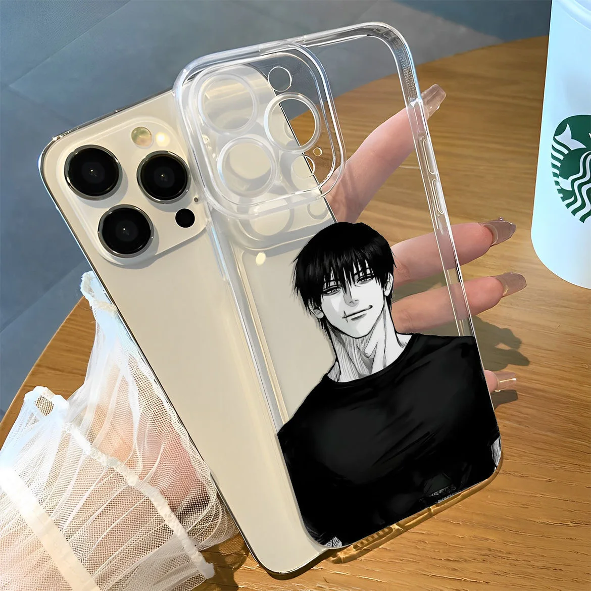 انمي ياباني ظالم Fushiguro Toji Geto Suguru واضح لينة حماية آيفون 16 15 14 13 12 11 14 برو ماكس غطاء #2
