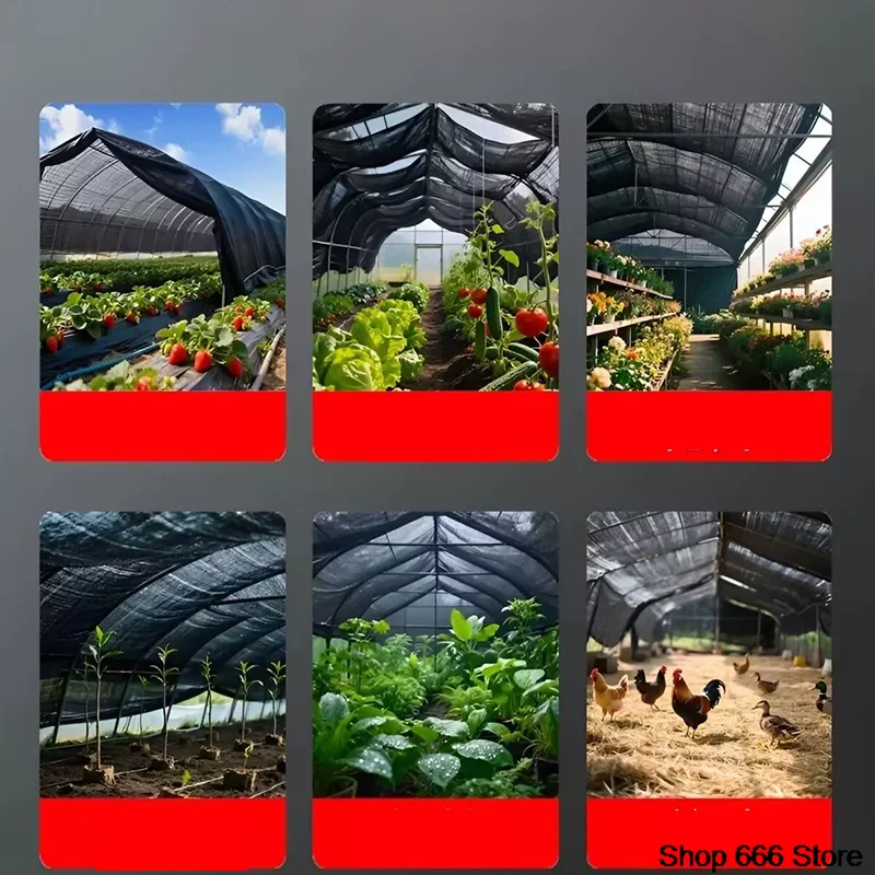 50%~90% Shading Anti-UV Black HDPE Sunshade Net Greenhouse Garden Succulent Plants Cover Netting Swimming Pool Sun Shade Net