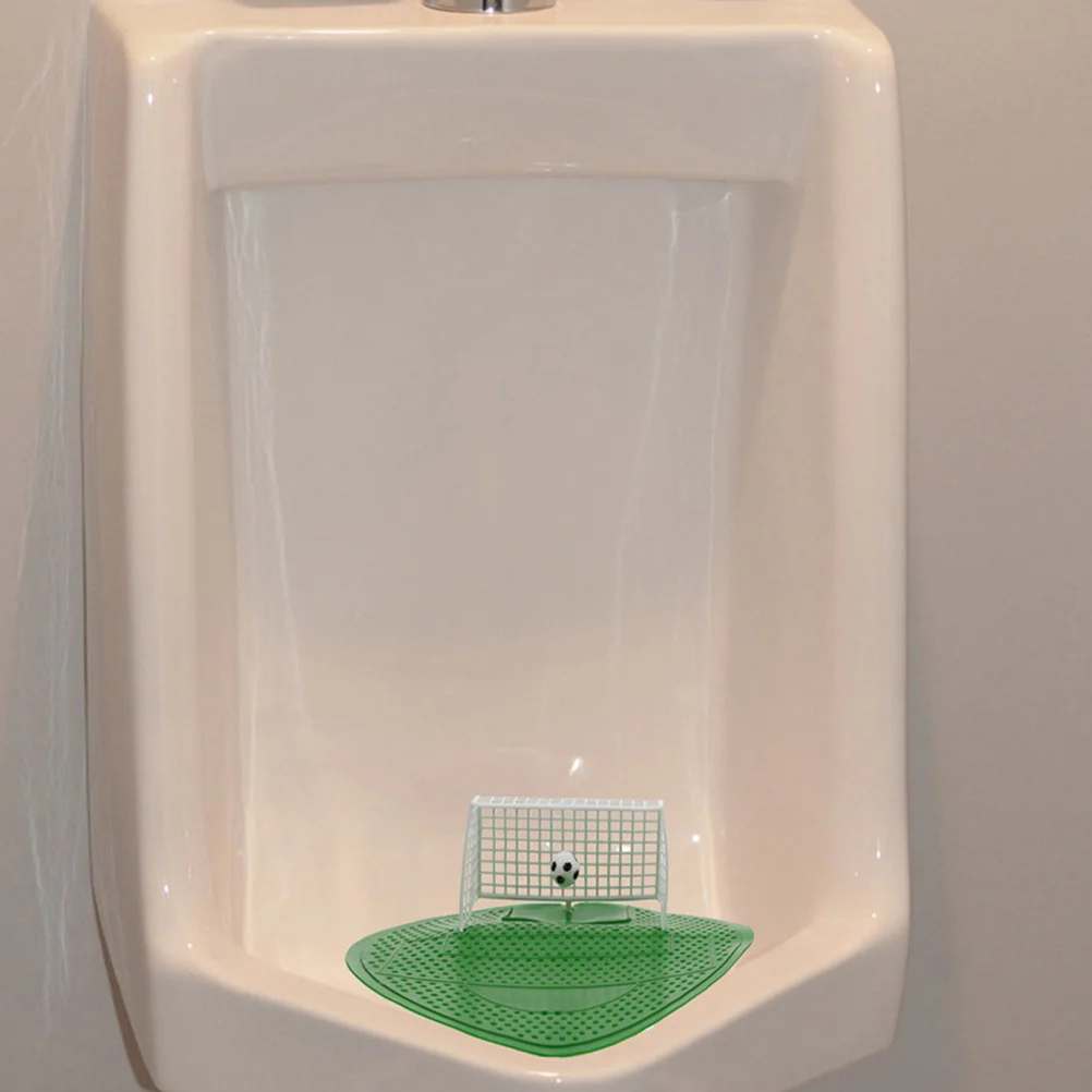 

3pcs Football Scented Urinal Screens Deodorizer Anti-Splash Toilet Mat For Men Restroom Bathroom Hotel Office Airport School Use