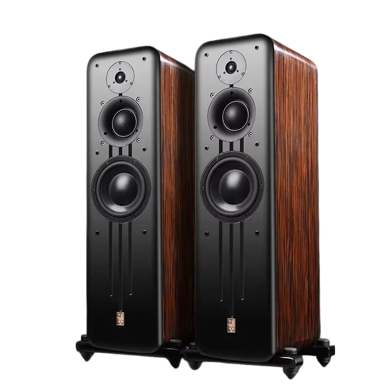 P81 3-Way Hi-Fi Tower Speakers 8-Inch Woofer High Fidelity Floor Standing Audio System for Home Theater & Music
