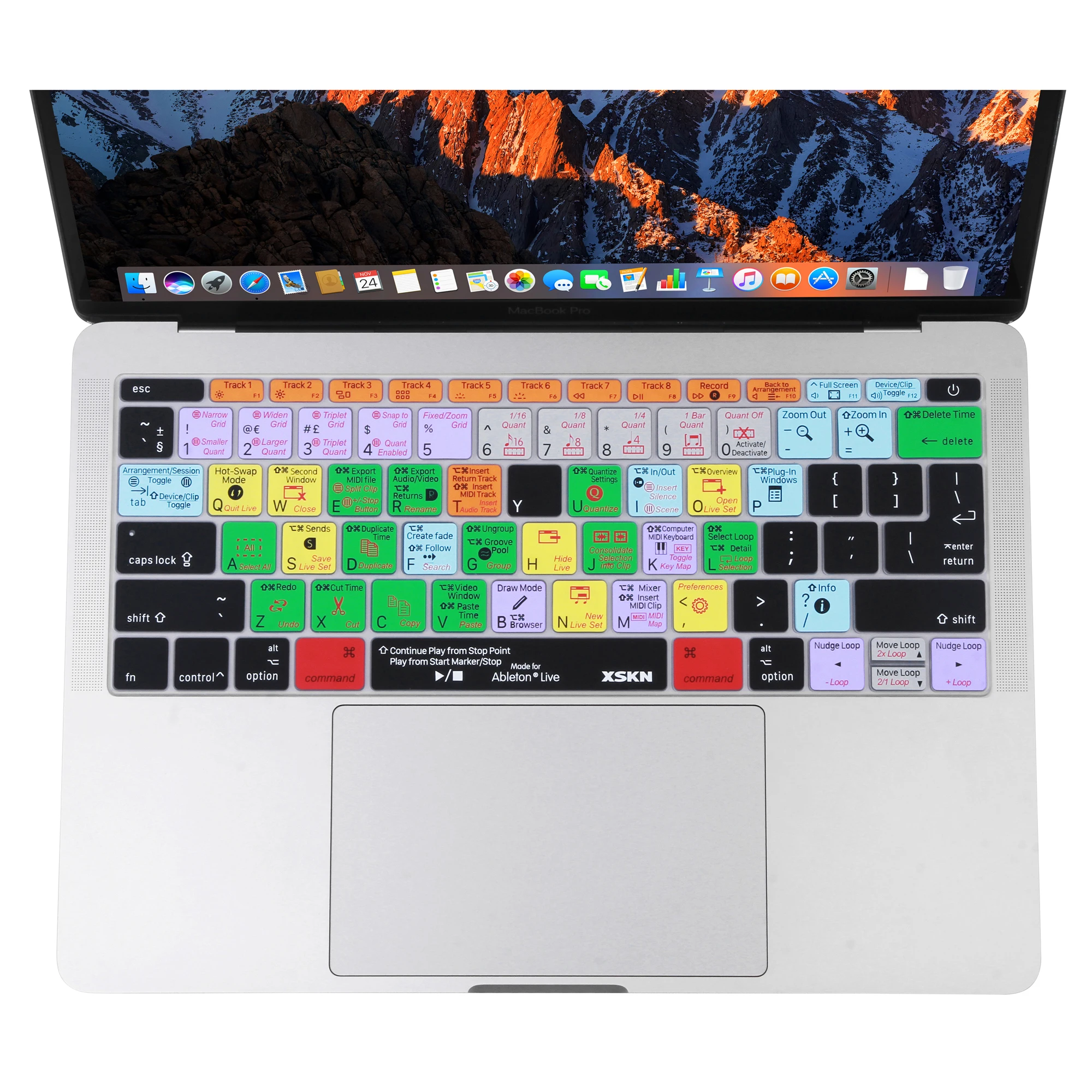 XSKN Smart Skin for Avid Pro Tools Shortcut Keyboard Cover Tutorial Silicone Skin Cover for Macbook 12 inch A1534 US EU Layout