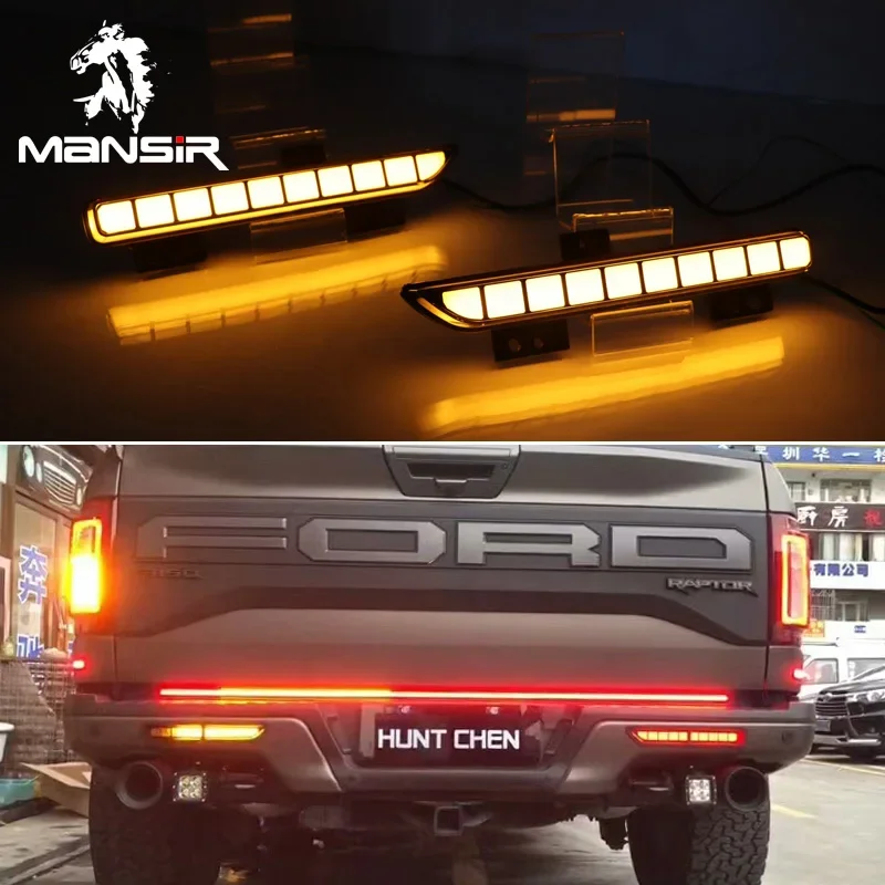 Car LED Tail Lights For Ford Raptor SVT F150 F-150 2016 2017 2018 2019 2020 Rear Bumper Light Reflector Taillights Brake Light