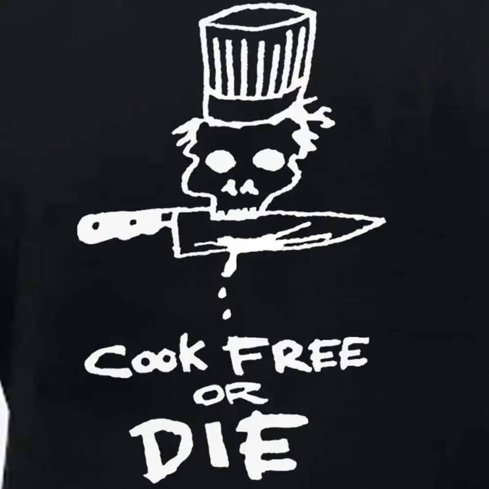 

Новинка, футболка с надписью «Cook Free Or Die», Энтони бердэн, шеф-повар, еда и напитки