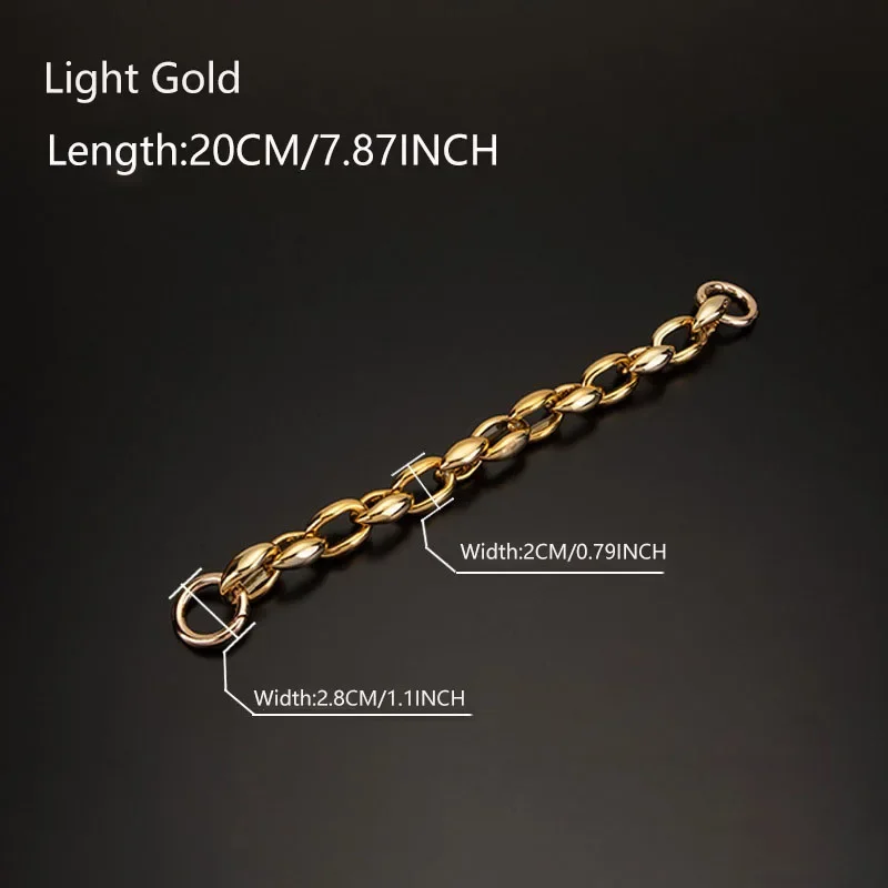 20/40/60CM Bag Chain Accessories Golden Women\'s Transformation Extension Bag Chain Acrylic Shoulder Bag Strap Accessories