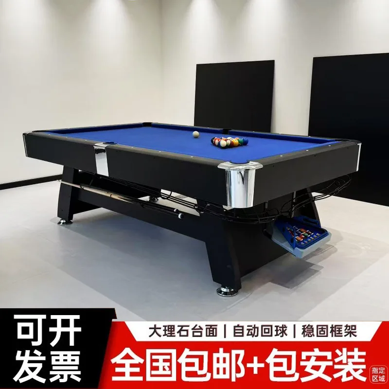 Billiards table Standard black eight marble multi-function billiard table tennis