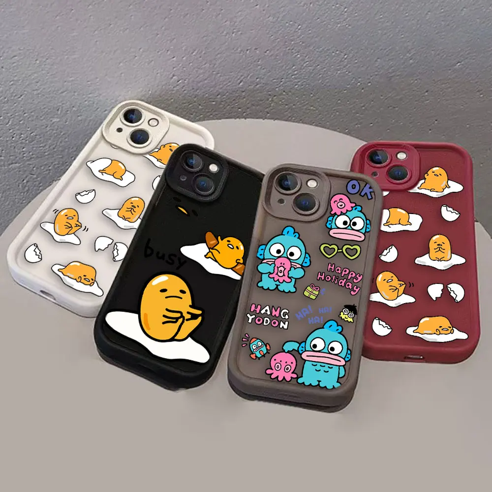 Gudetama Egg Hangyodon Cover Phone Case For VIVO V23 V23E V25 V27 V27E V29 V30 V30E V40 X60 X70 X80 X90 X100 S12 Case Funda Capa