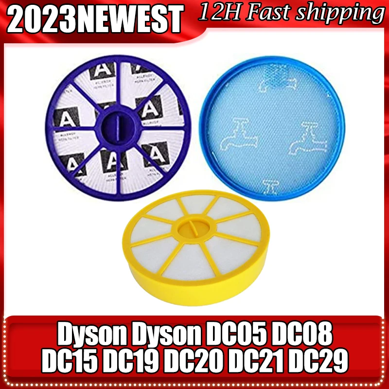 Filtro HEPA delantero y trasero para Dyson DC05 DC08 DC15 DC19 DC20 DC21 DC29 Pre & Post, Motor superior e inferior reemplazo de aspiradora