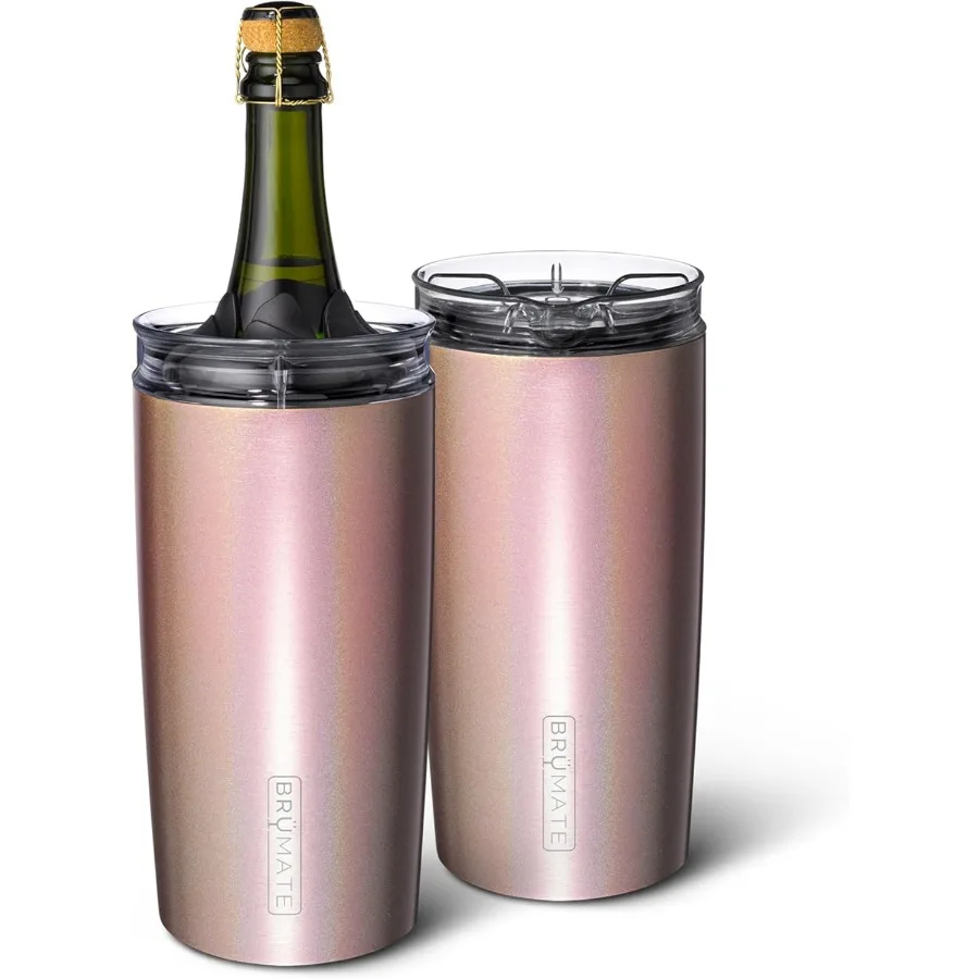 

Togosa 2in1 Wine Chiller Bucket or Champagne Bucket and 100% Leakproof Pitcher Portable Cooler Fits Most Wine Champagne and Liq