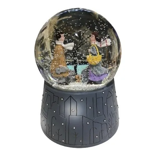 Matia 2021 Christmas Winter Tale Illuminated and Musical Snow Globe 16 cm