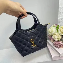 Bag bag 2024 new women's simple fashion casual temperament women's cabbage basket bag high-quality texture handbag