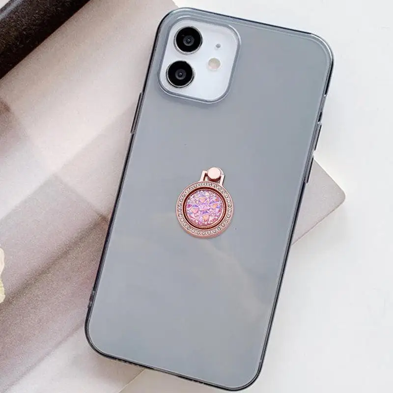 Luxury Diamond Phone Holder Rhinestone Mobile Phone Stand Universal Fashion Finger Ring Holder For IPhone ForSamsung