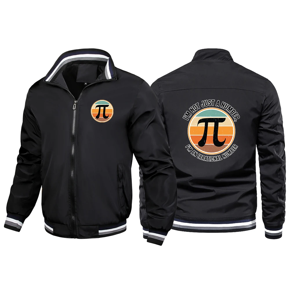 

Piaji Symbol Design Креативная графическая индивидуальная куртка Простой стиль с воротником с лацканами Уличная мода Пальто Толстовки на молнии