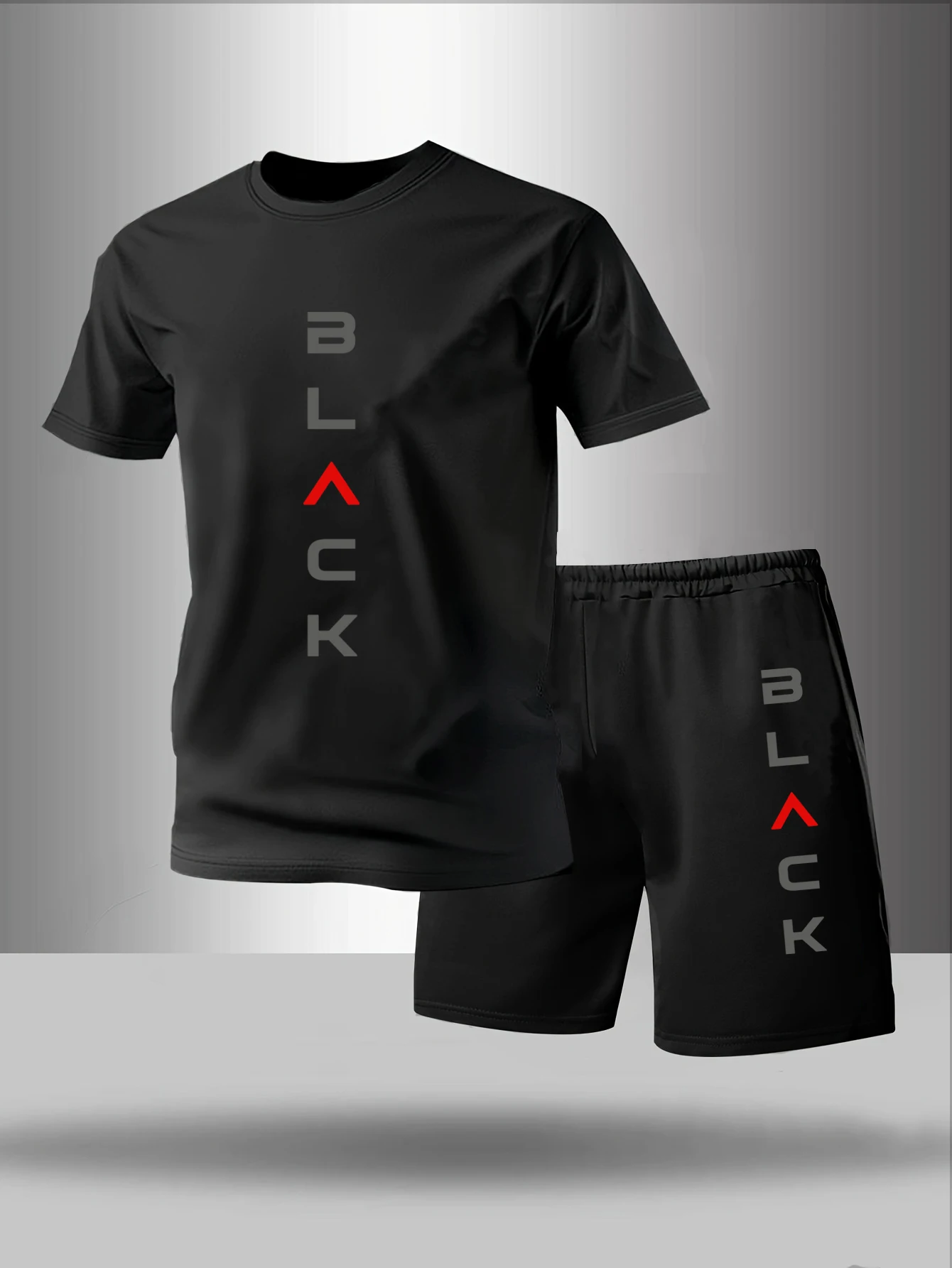 

Мужской комплект пижамы из двух предметов для весны, лета, осени и зимы: модные шорты с коротким рукавом и буквенным принтом, домашний костюм.